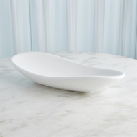 Flagstone Oblong Platter - White.