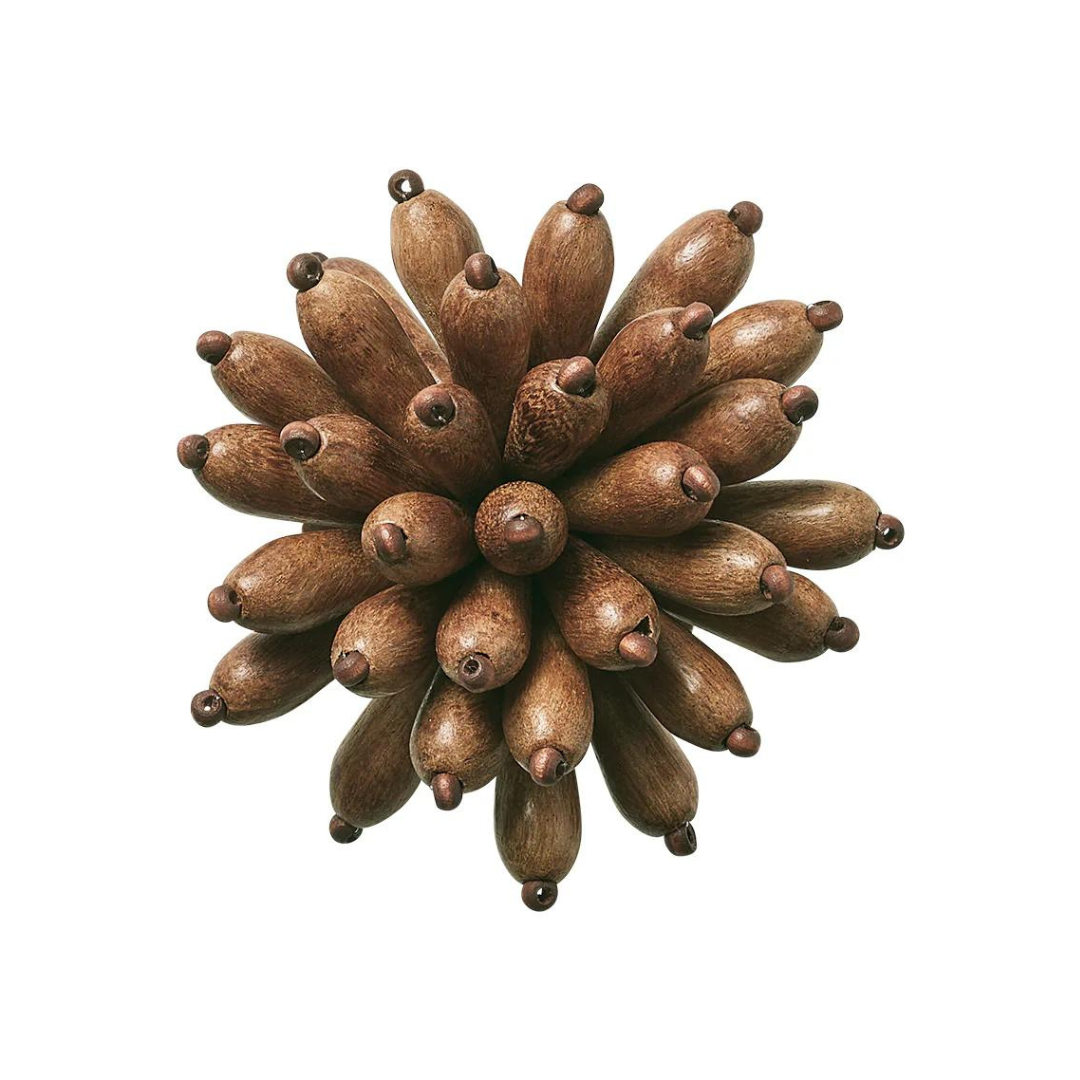 Florette Napkin Ring Set of 4 - Brown.