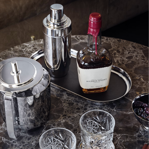Manhattan Tray With Leather Liner