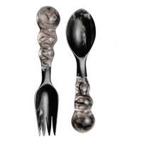 Mardi Gras Resin Server Set