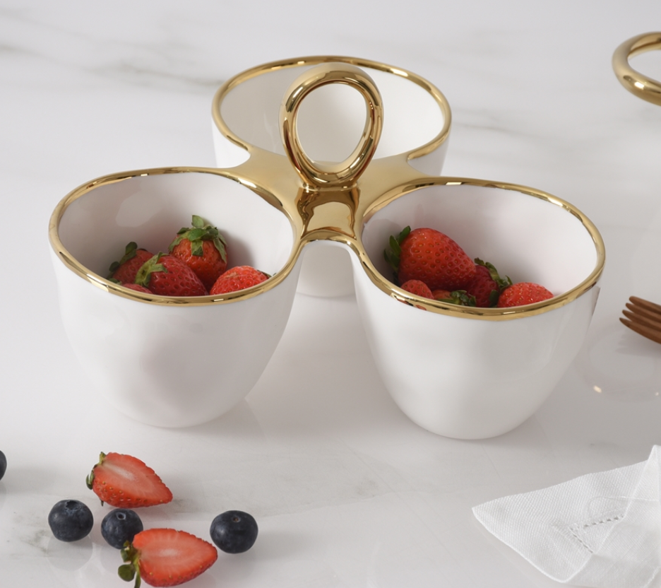 Golden Handle 3 Section Server
