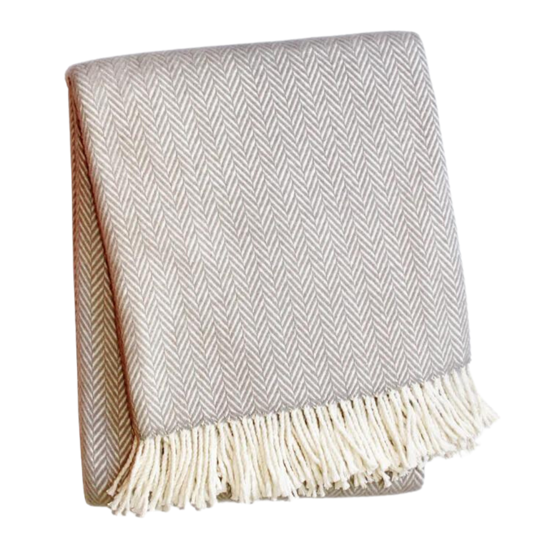 Herringbone Plush Throw