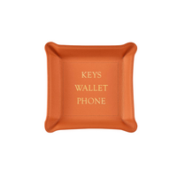 Leather Valet Tray - Keys Wallet Phone  -