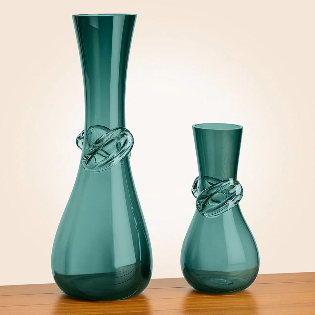 Knot Green Smoke Vase
