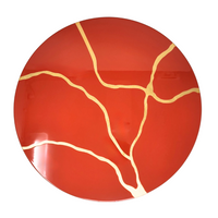 Lacquer Crack Placemat Set of 4 - Persimmon.