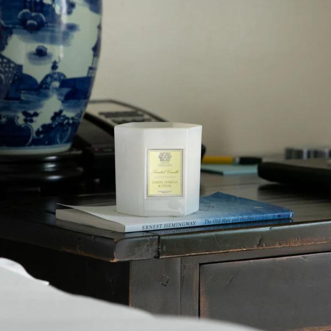 Lemon Verbena & Cedar Candle.