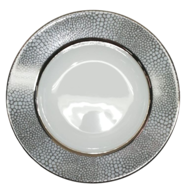 Makassar Gray & Platinum Dinnerware
