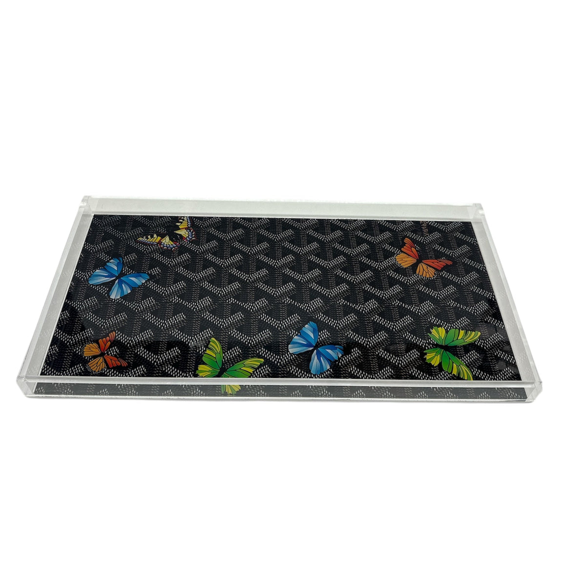 Grandeur Tray - Maison Black w/ Butterflies