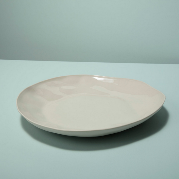 Opaque Stoneware Serving Platter - Pearl.
