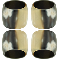 Horn Napkin Ring Set of 4