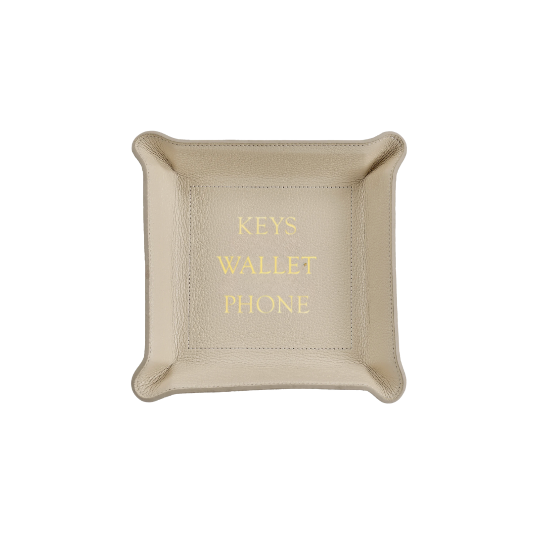 Leather Valet Tray - Keys Wallet Phone  -