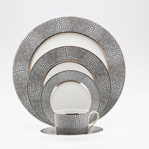 Makassar Gray & Platinum Dinnerware