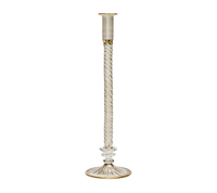 Braid Candle Holder - Smoke