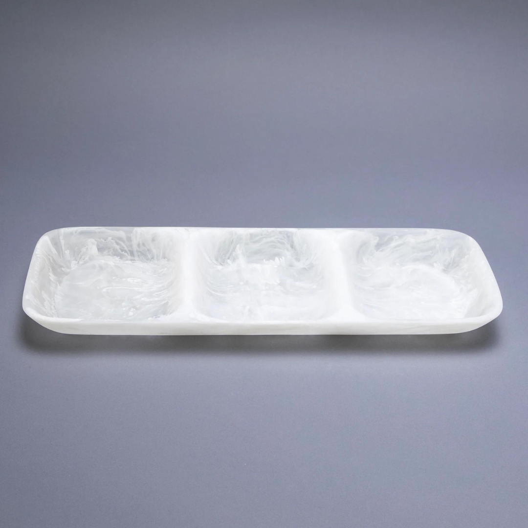 Swirl Resin Classic 3 Section Tray
