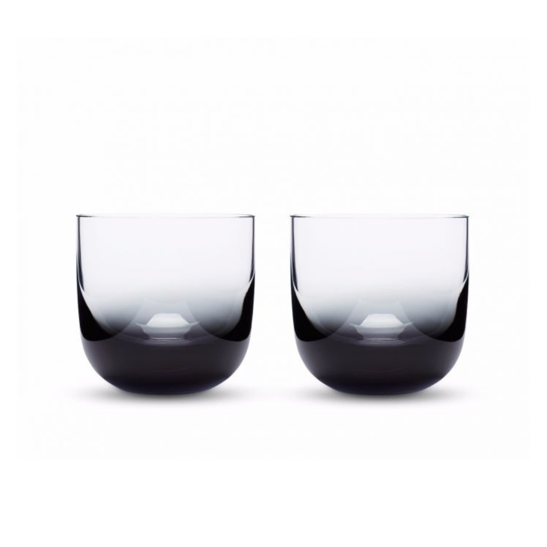 Tank Whiskey Glass Set of 2 -  Black