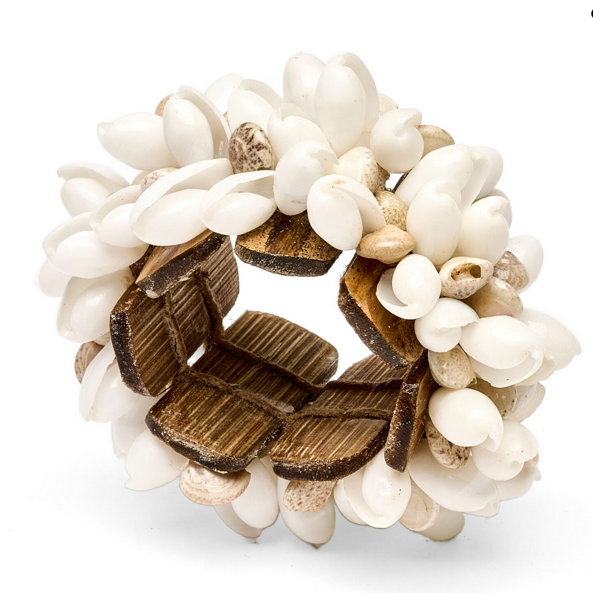 Shell Cuff Napkin Ring Set of 4