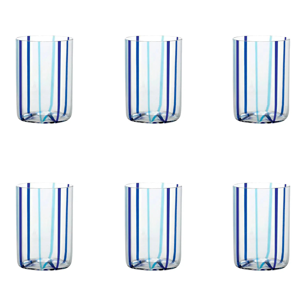 Tirache Tumbler Aquamarine & Blue Set of 6