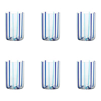 Tirache Tumbler Aquamarine & Blue Set of 6