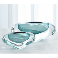 Abstract Bean Vase Azure