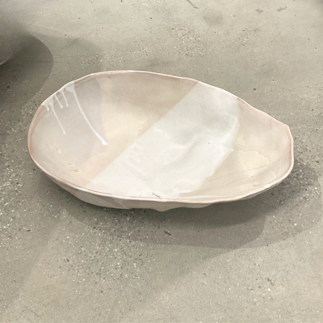 Ripple Oval Large Bowl -