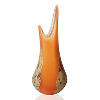 Flava Vase Orange & Wood