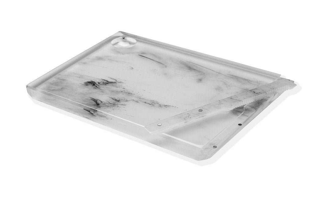 Solid Acrylic Challah Board & Knife