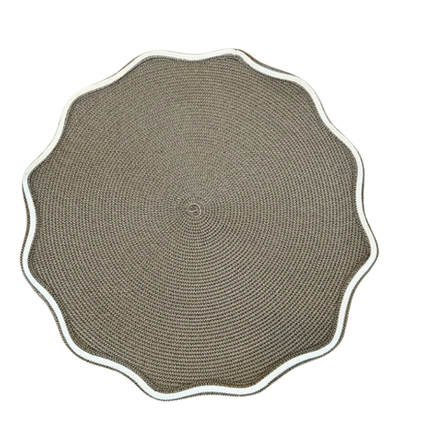 Autumn Piped Oxford Placemat Natural Set of 4