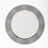 Makassar Gray & Platinum Dinnerware