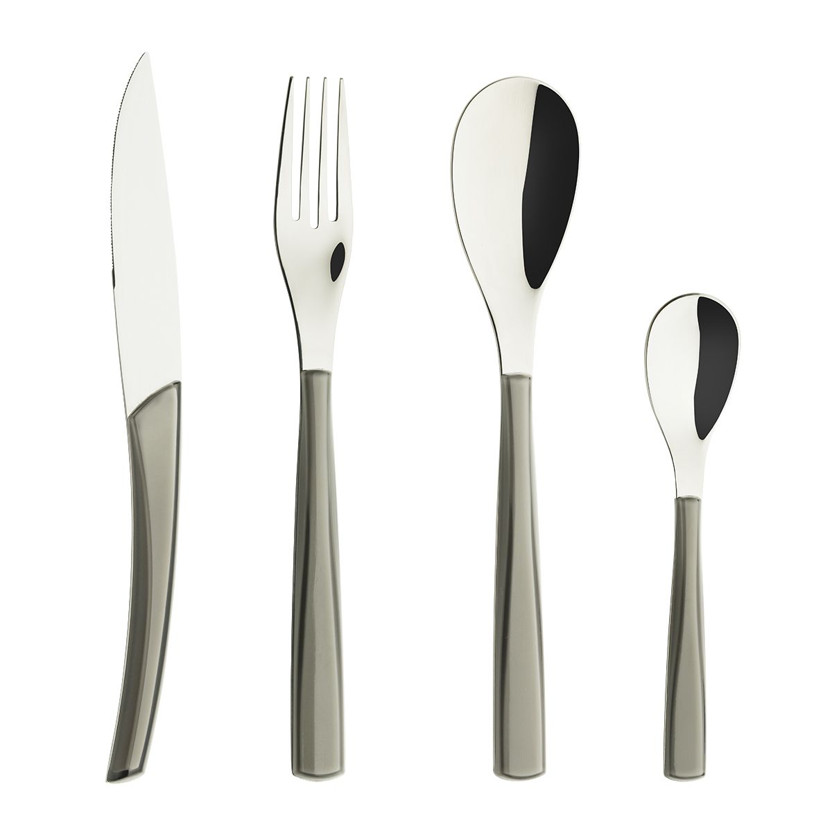 Quartz Stainless Outdoor Flatware | 24-Piece Set