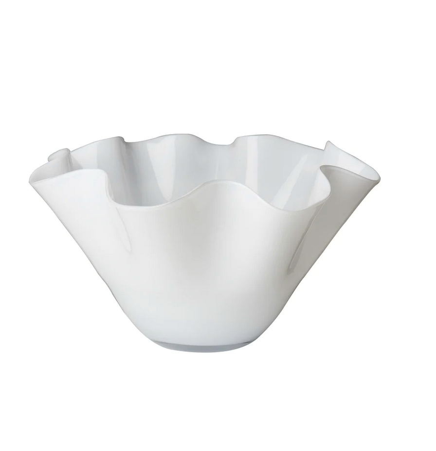 Ruffle White Bowl