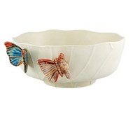 Cloudy Butterflies Serving Bowl