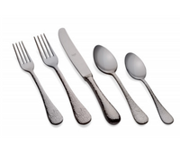 Epoque Oro Nero Flatware 5 Piece Setting