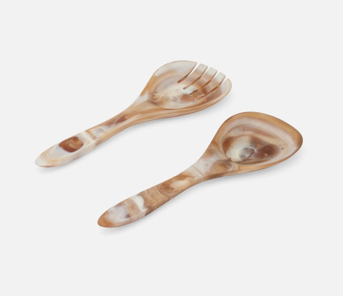 Laney Resin Serving Set - Brown