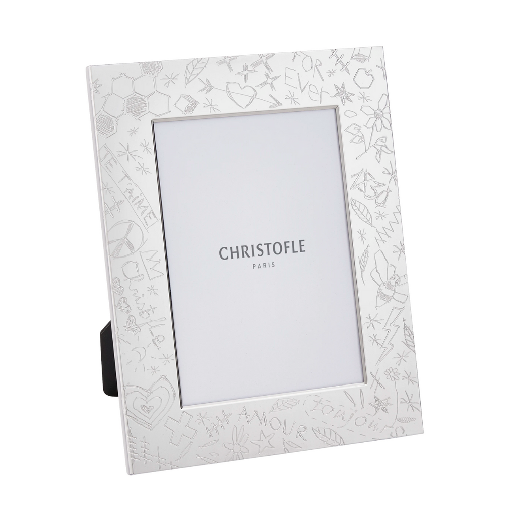 Graffiti Silver Plated Picture Frame 5x7 – Current Home NY