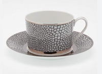 Makassar Gray & Platinum Dinnerware