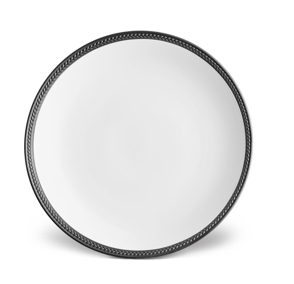 Soie Tressée Black Dinnerware