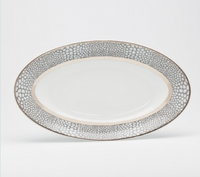 Makassar Gray & Platinum Dinnerware