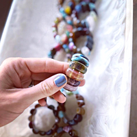 Gemstone Napkin Ring Multi Set of 4
