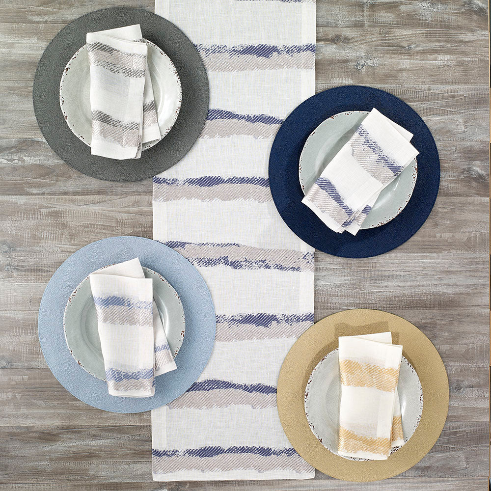 Brushstroke Napkin Ice Blue Set of 4