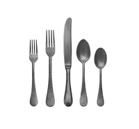 Epoque Oro Nero Flatware 5 Piece Setting