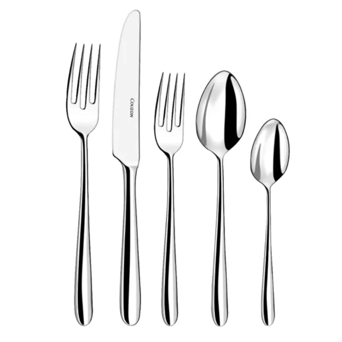 Fusain Flatware 5 Piece Setting - Stainless Steel
