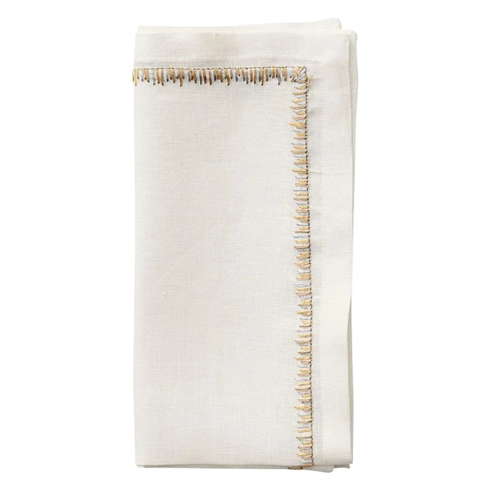 Filament Napkin Gold & Silver Set of 4