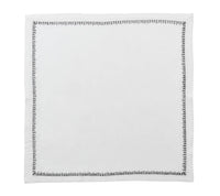 Filament Napkin White & Gunmetal Set of 4
