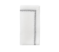 Filament Napkin White & Gunmetal Set of 4