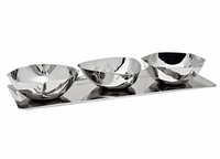 Auburn 3-Part Snack Dish & Tray