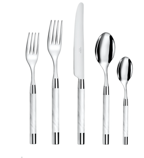 Conty Flatware White 5-Piece Setting