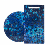 Blue Butterflies Lazy Susan
