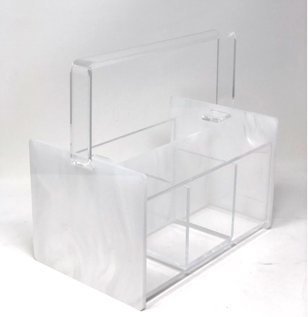 Silverware Caddy White Marble