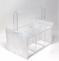 Silverware Caddy White Marble