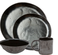 Marcus Black Dinnerware Set of 4 -
